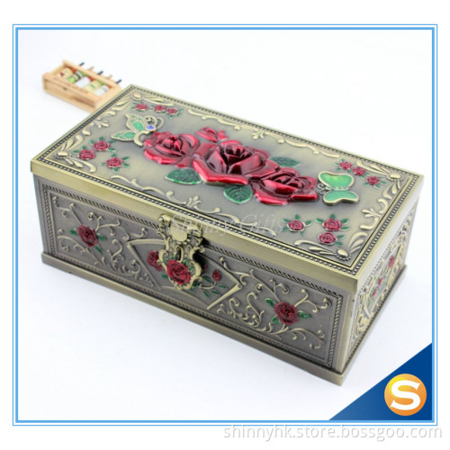 Shinny Gifts Big Lots Two-double Jewelry Box for Ring Necklace Bracelet Set Earring